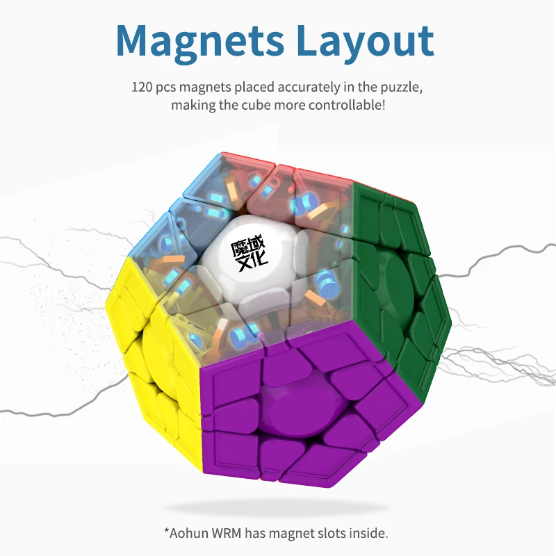 2020 Moyu AoHun WR M Magnetic 3x3 Megaminx magic cube moyu aohun wrm 12 sided speed 3x3x3 puzzle cubo magico | Игрушки и хобби