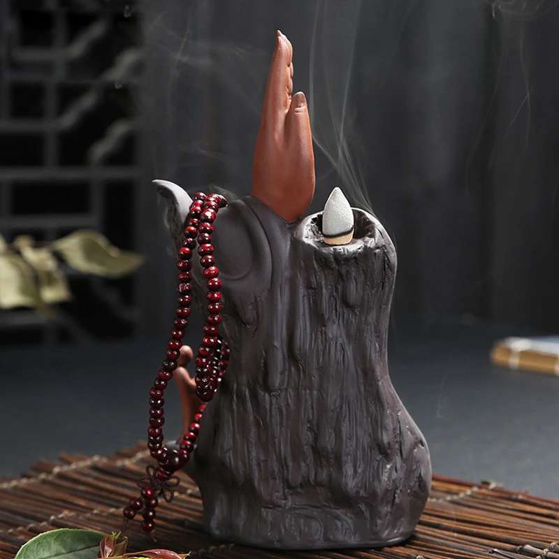 Керамический обратный поток благовоний горелка светодиодный светильник