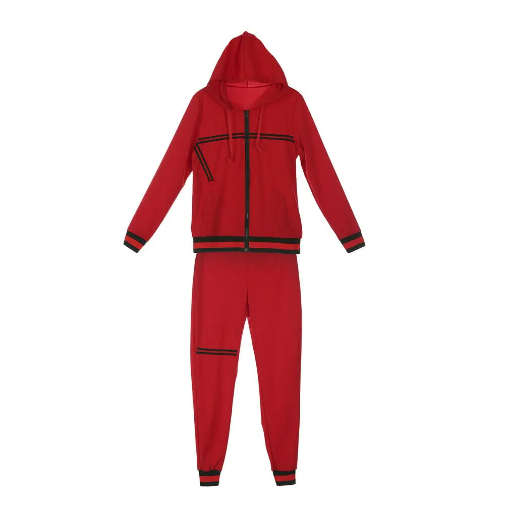 Женский спортивный костюм из 2 предметов укороченный топ с капюшоном и длинным