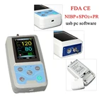 Тонометр HotPM50 CONTEC для пациента, прибор для измерения артериального давления, NIBP SPO2, портативный прибор для определения частоты жизни с манжетами для взрослых и зондом SPO2