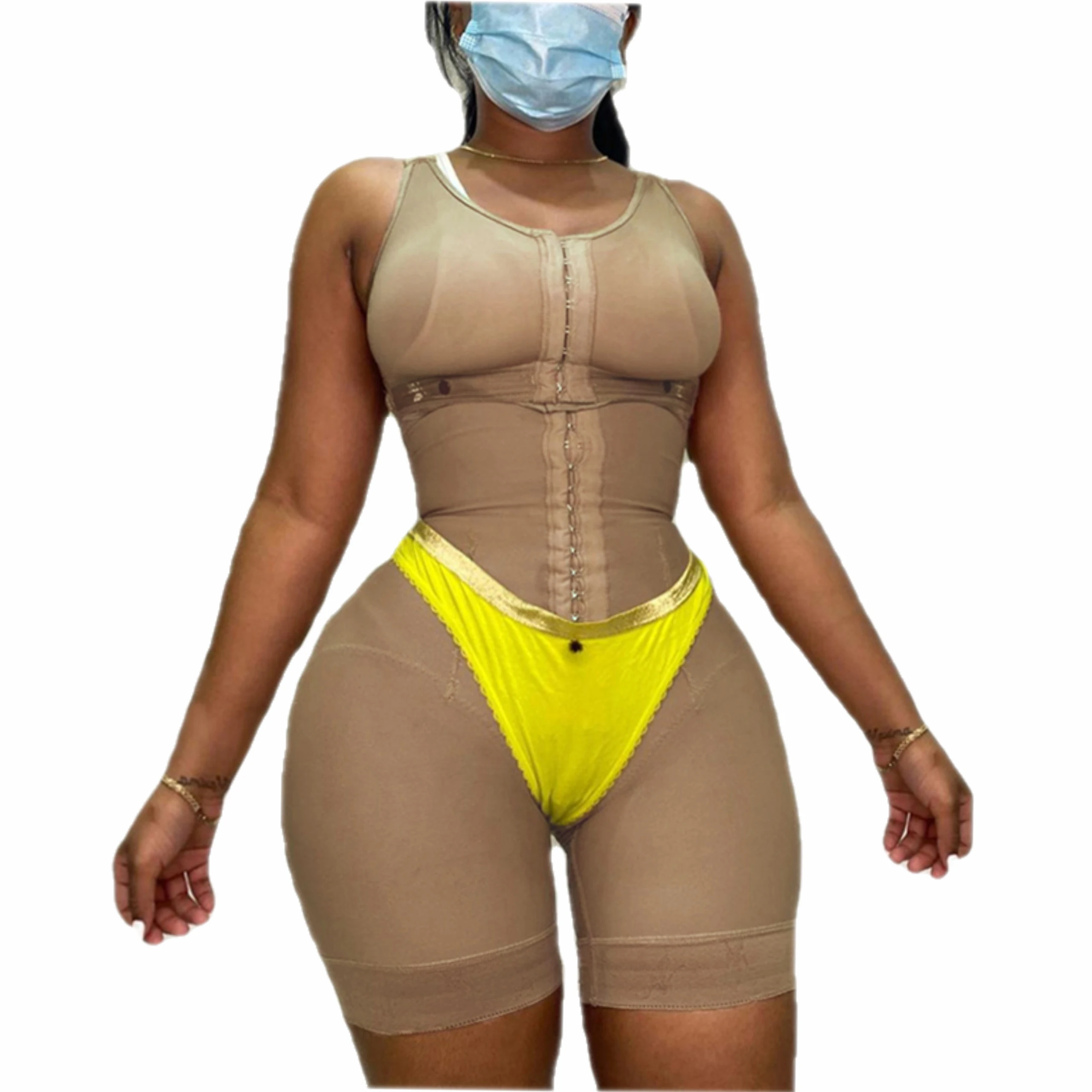 

Fajas Tummy Control Shapewear Women Slimming Lingerie Modeling Bodysuit Hook-Eye Butt Lifter Full Body Post Large Size Shaper