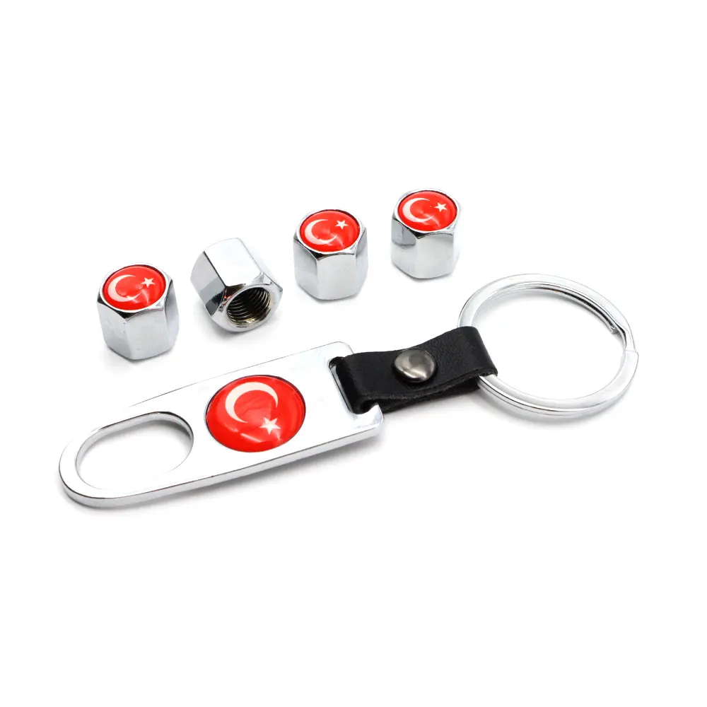 5 шт./компл. с турецким флагом Стиль Анти кражи ступицы колеса для автомобиля