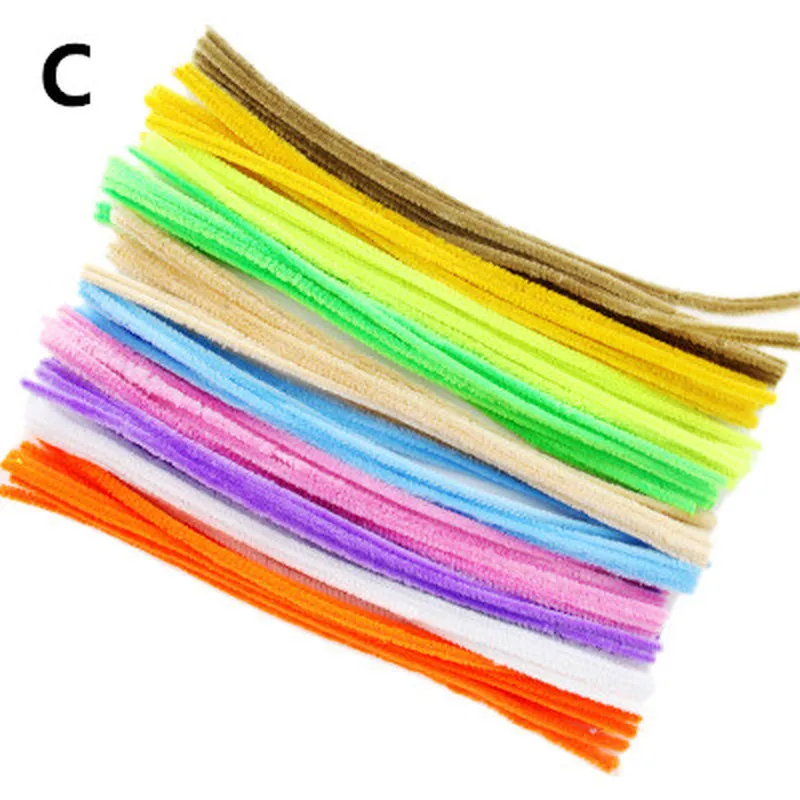 100 шт разноцветный стебли синели очистители труб ручной работы Diy искусство