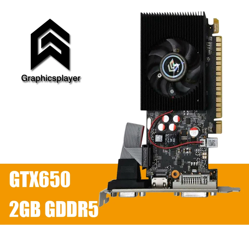 Оригинальная видеокарта GTX650 2 ГБ/2048 МБ LP HDMI VGA DVI для Nvidia|Видеокарты| |