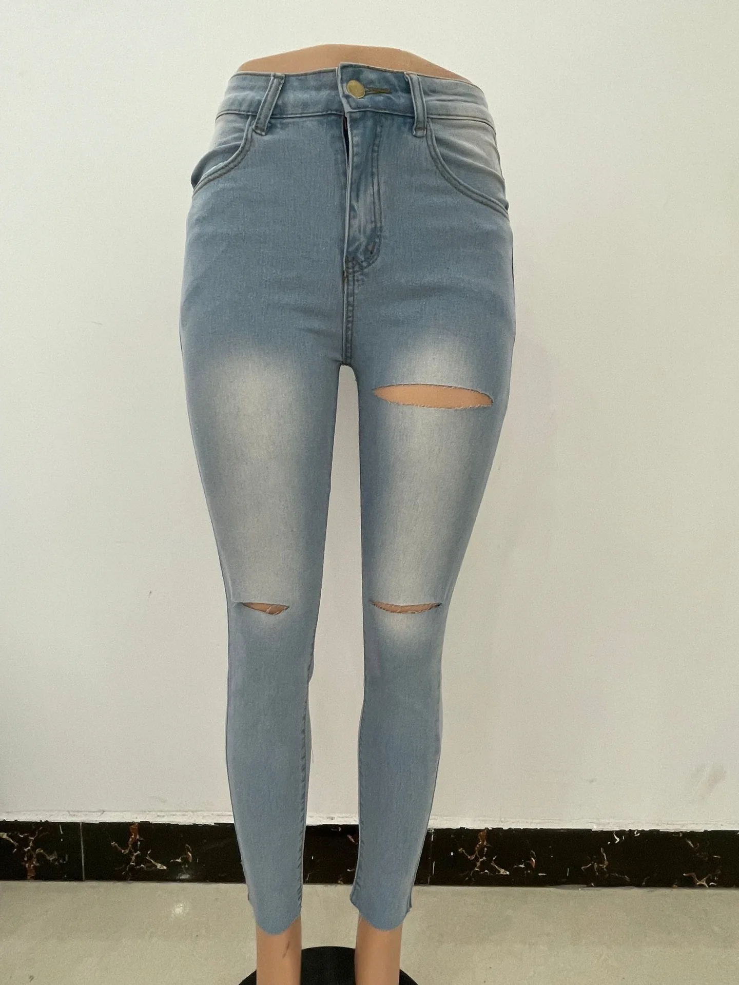 

Summer Fashion Style Women Plus Size Solid Color Casual Pencil Pants S-5XL
