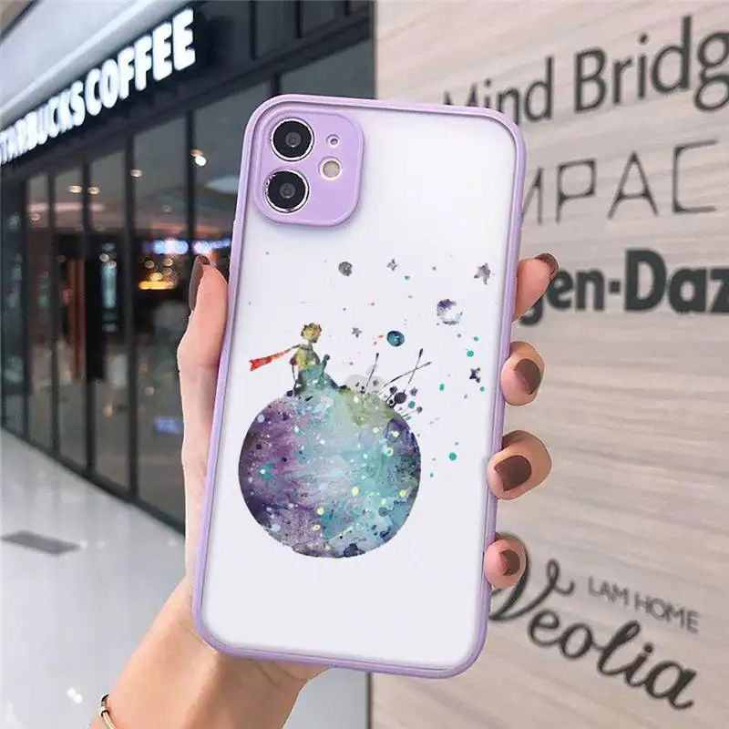 

Little Prince cute cartoon Phone Cases matte transparent For iphone 7 8 11 12 plus mini x xs xr pro max luxury brand cover