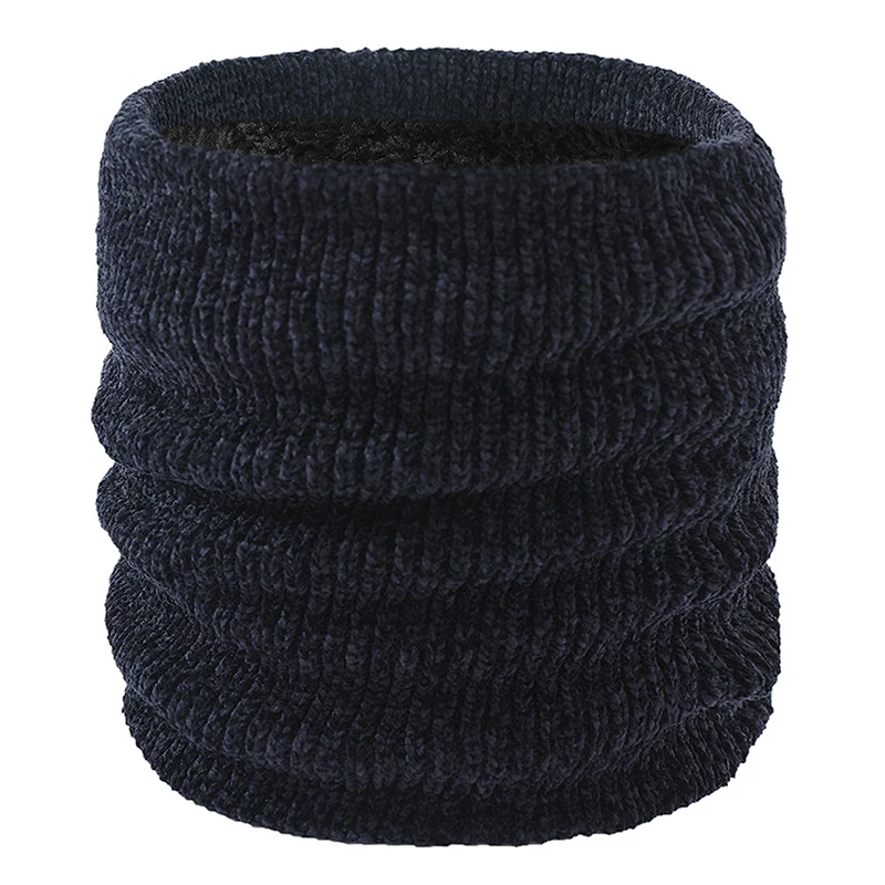 Модный женский зимний теплый шарф для мужчин и женщин однотонный шерстяной шеи