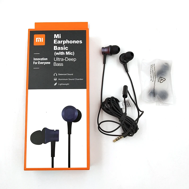 Наушники-вкладыши Xiaomi Mi Fresh 3 5 мм проводные наушники Piston гарнитура с микрофоном
