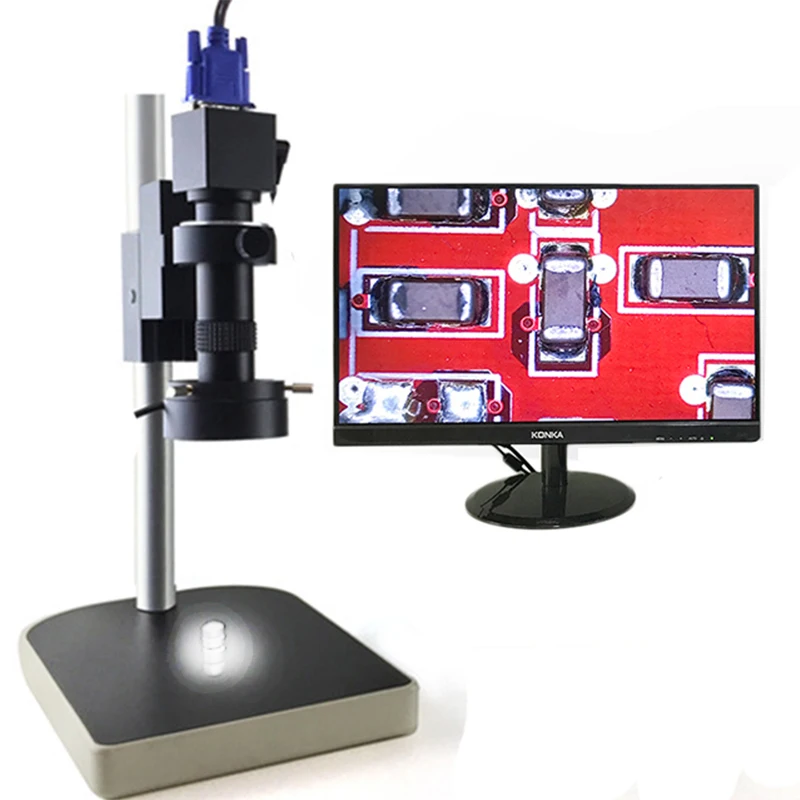 1080P 60FPS HDMI USB лабораторный цифровой промышленный видеомикроскоп с увеличением 170 x