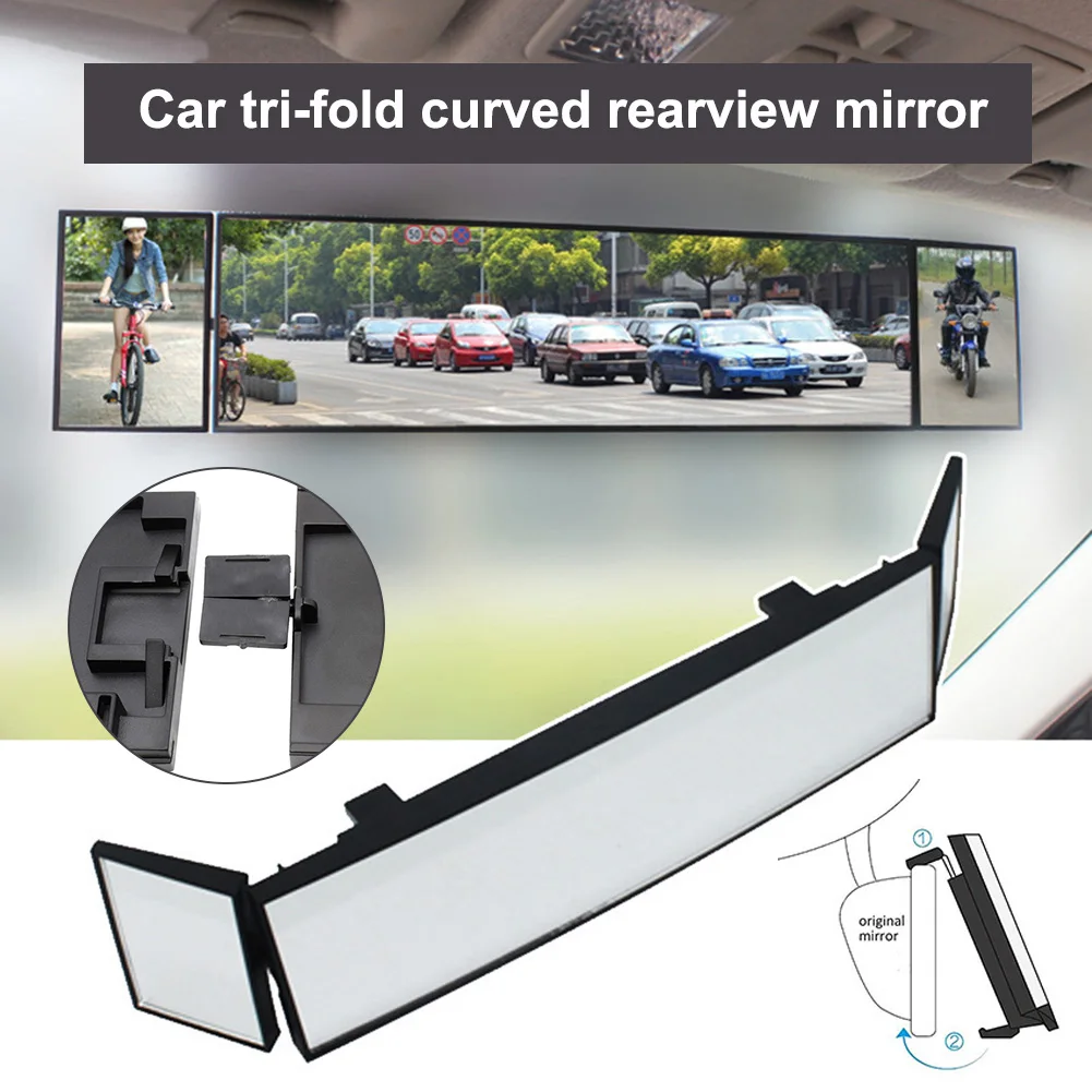 

Universal Car Truck Van Pickup Interior Clip On Rear View Convex Mirror Driving Safety Wide Angle Rearview Blind Spot Mirrors