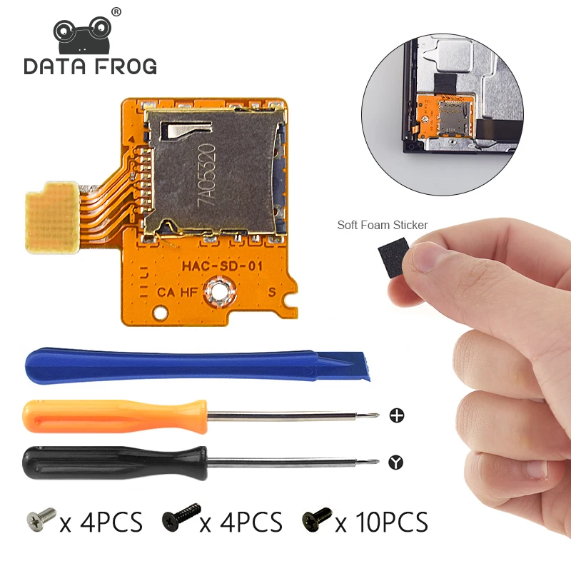 

Data Frog Micro-SD TF Card Slot Board For Nintend Switch Game Console Card Slot Socket Board Replacement For Nintend Switch