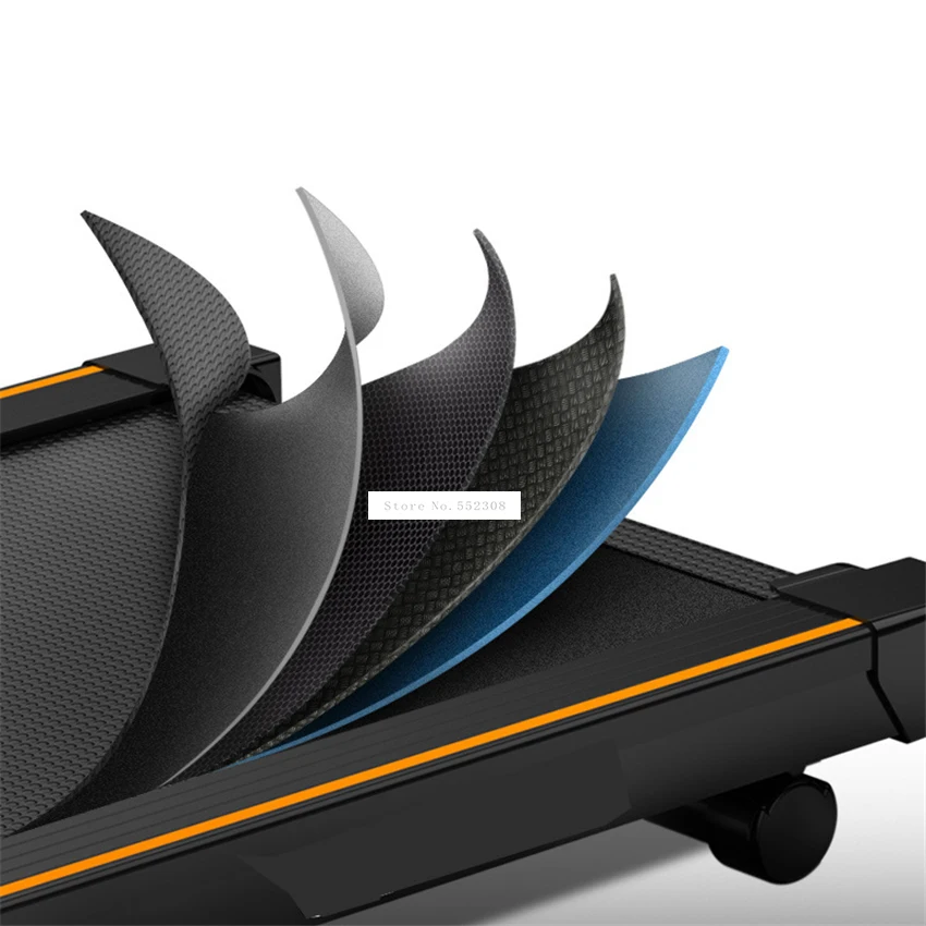 Бесшумная беговая дорожка с поручнями электрическая складная машина домашнее