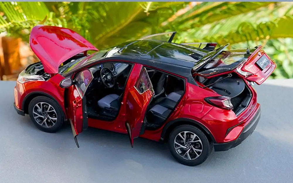 1/18 весы Toyota C-HR CHR красный/черный литье под давлением автомобиля модельные игрушки, коллекционные подарок NIB