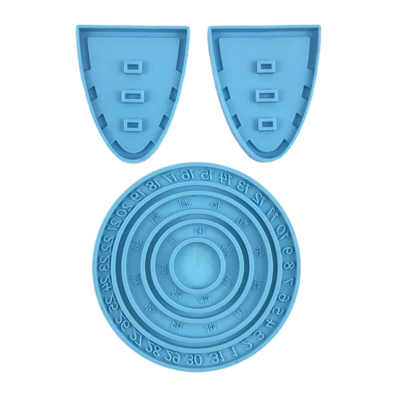 

Calendar Plate Epoxy Resin Mold Wall Hanging Calendar Silicone Mould DIY Crafts Home Decorations Casting Tools