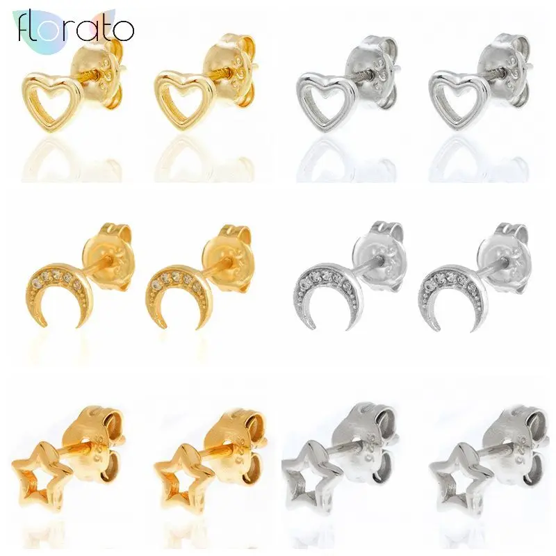 

Серьги-гвоздики женские из серебра 925 пробы, с кристаллами