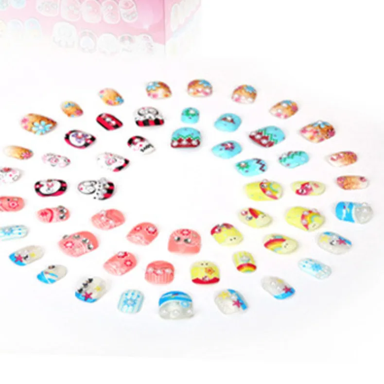 

DIY Nail Stickers Children Makeup Toy Set Nail Patch Manicure Set Girls Toys Dress Up Game For Girls Kids Gifts