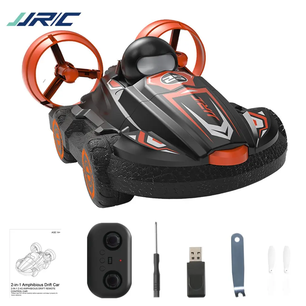 

Q86 2.4G 2 IN 1 Amphibious Drift Car Remote Control Hovercraft Speed Boat RC Stunt Car for Kid Boys OutdoorRC Models Toys