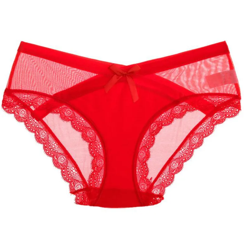 

Mesh Underwear For Woman Sexy Lace Panties Women's Briefs Mid-Rise Female Panties Women Underwear Sexy Lingerie 1 Pcs