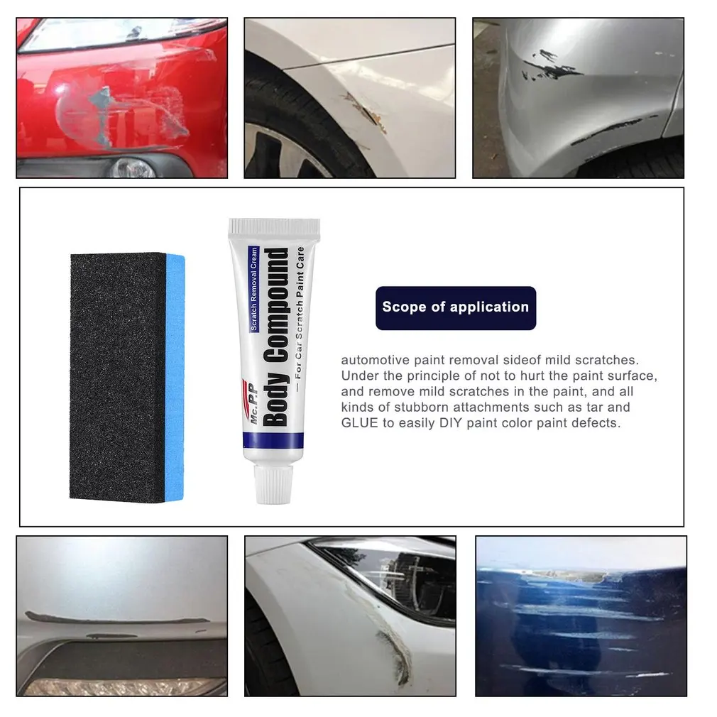 

Car Wax Styling Car Body Grinding Compound MC308 Paste Set Scratch Paint Care Shampoo Auto Polishing Car Paste Polish