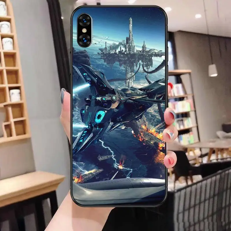

war space ship star Phone Case For Black-Iphone 5 5s se 6 6s 7 8 11 12 X Xs Xr Pro Plus Max Mini Cover