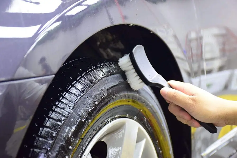 Щетка скраб для обода колеса автомобиля щетка автодетейлинга специальная из