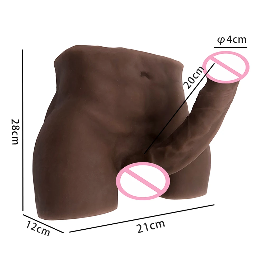 Огромный фаллоимитатор 5 кг очень мышечный полностью силиконовый мужской черный