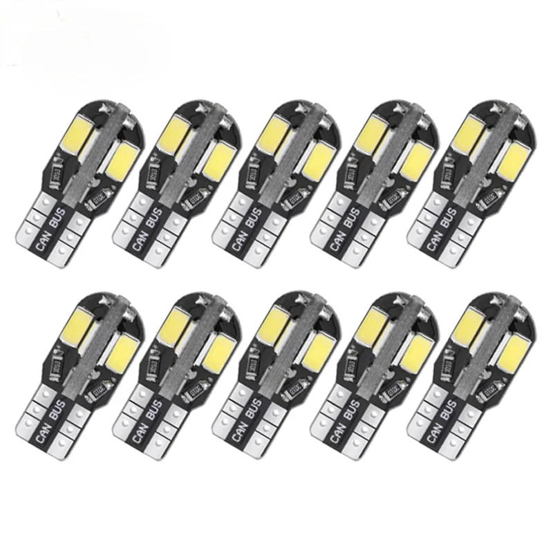 

10 шт., Автомобильные светодиодные лампы для чтения в салоне автомобиля, w5w 168 194