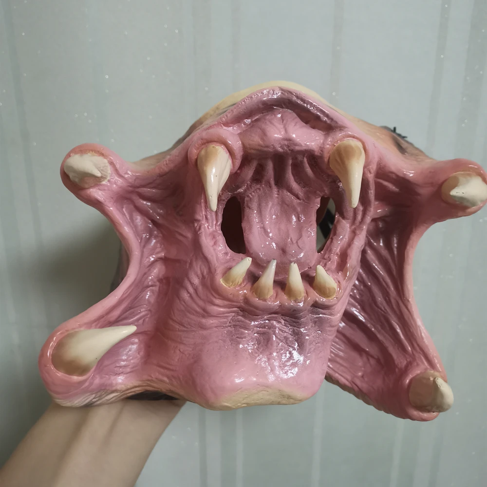 Страшная латексная маска на шлем для косплея хищника реквизит Хэллоуин |