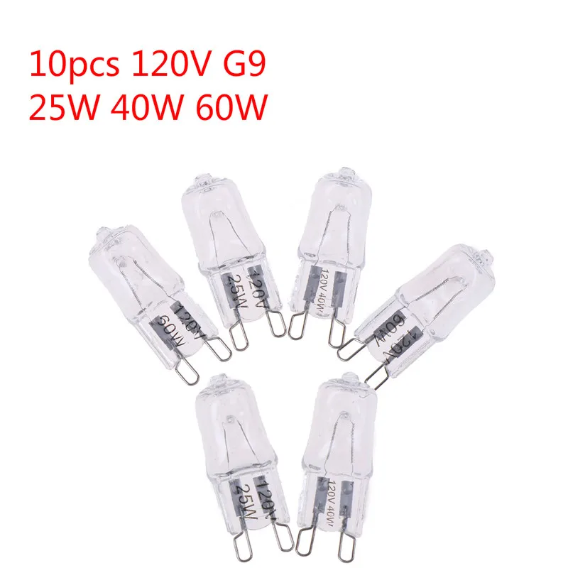 

Лампочка для духовки G9, 120 В, 25 Вт, 40 Вт, 60 Вт, 10 шт.