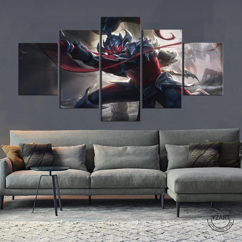 

Xin Zhao (League of Legends)Games Poster Canvas Wall Art Paintings for Wall Decor-Unframed