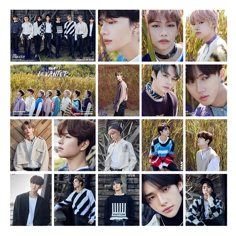 

20 Pcs / Set Kpop New STRAYKIDS EXO Album LOMO Card HD Photo Photo Self Made Greeting Card Creative Postcard Fan Gift Collection