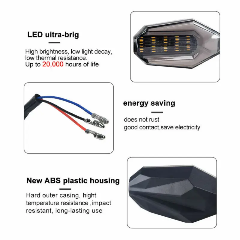 Индикатор поворота для мотоцикла 1 Вт 2 шт. 30 светодиодов 60 12 В|Сигнальная лампа| |