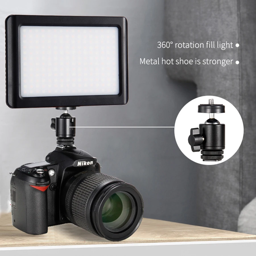 Осветитель кольцевой фотографический MAMEN с регулируемой яркостью 192