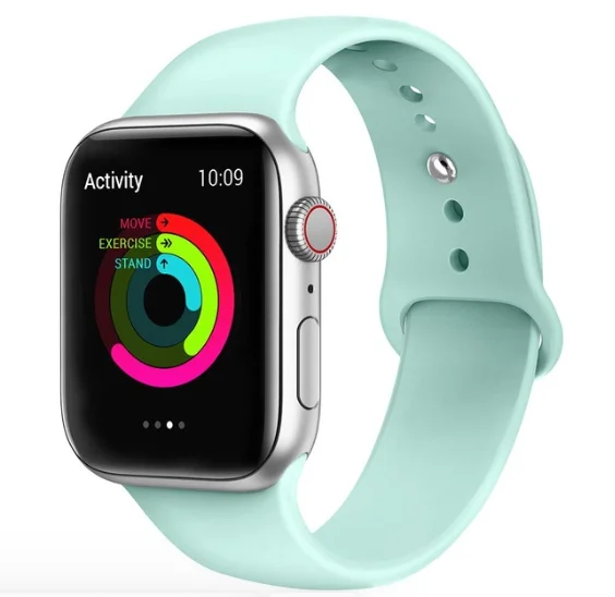 Ремешок для Apple Watch 5 4 3 2 1 42 мм 38 мм 24 цвета мягкий резиновый ремешок силиконовые спортивные полосы для Iwatch 5 4 3 40 мм 44 мм - Цвет ремешка: 9
