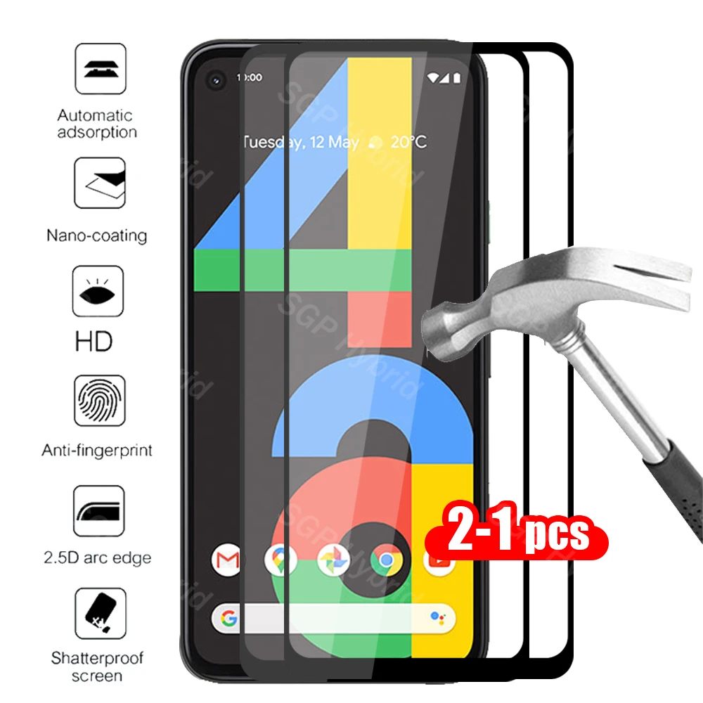 1 2 шт. защитное стекло на Google Pixel 4a чехол для 4 a Pixel4a Pixel4 закаленное coque fundas|Бамперы| |