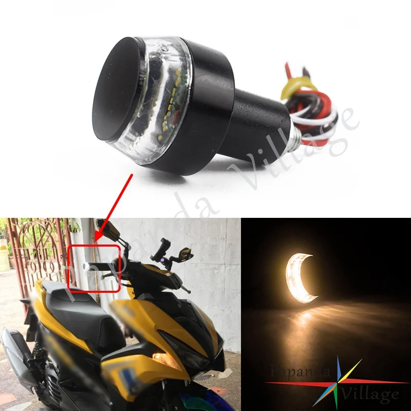 Светодиодный указатель поворота на руль мотоцикла 12 В|Накладки и декоративные