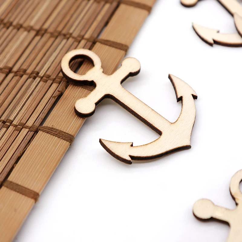 10 шт. якорь в форме руля полый деревянные украшения детский день рождения