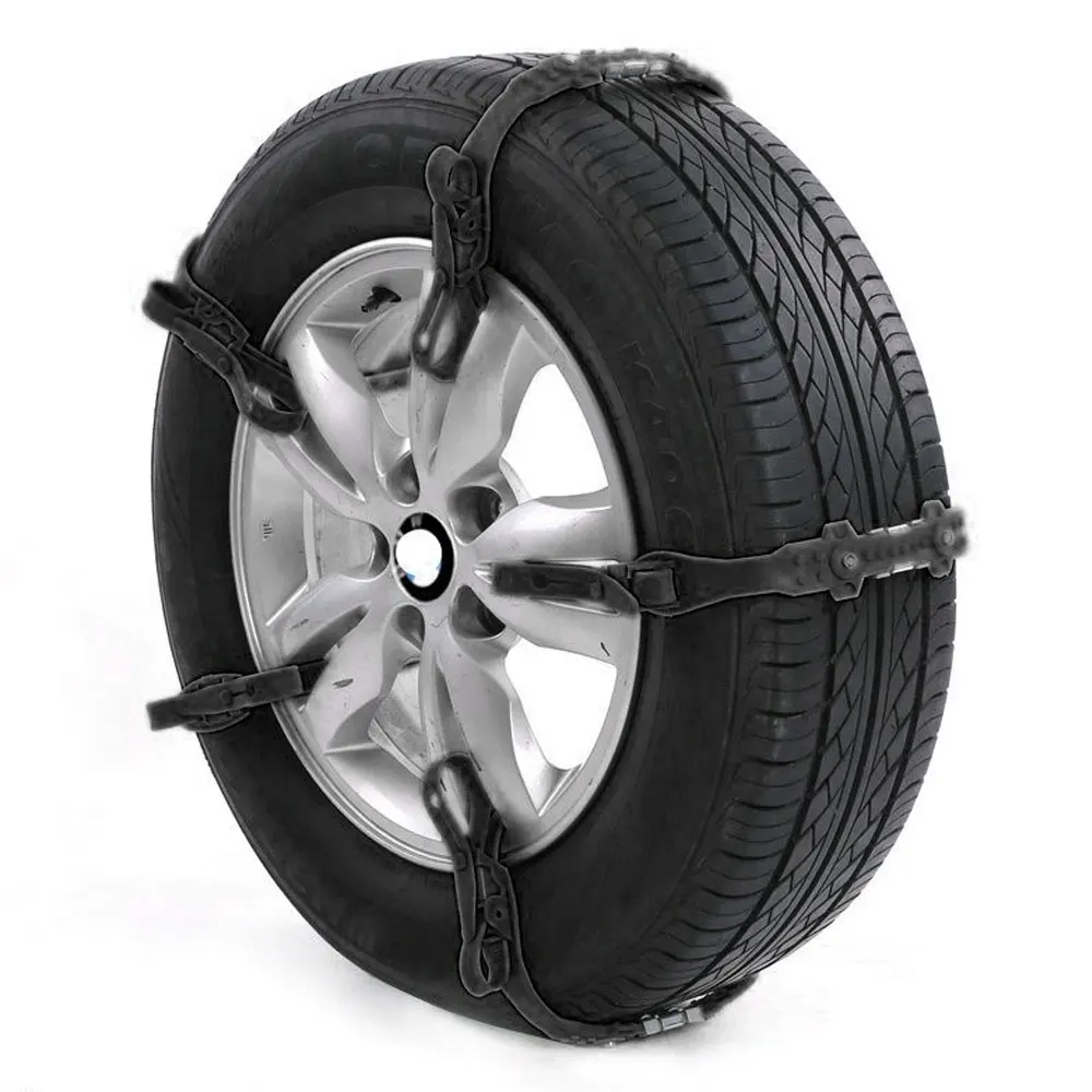 Vehemo черная ТПУ + стальная цепочка для снега ремень зимних шин легкая установка