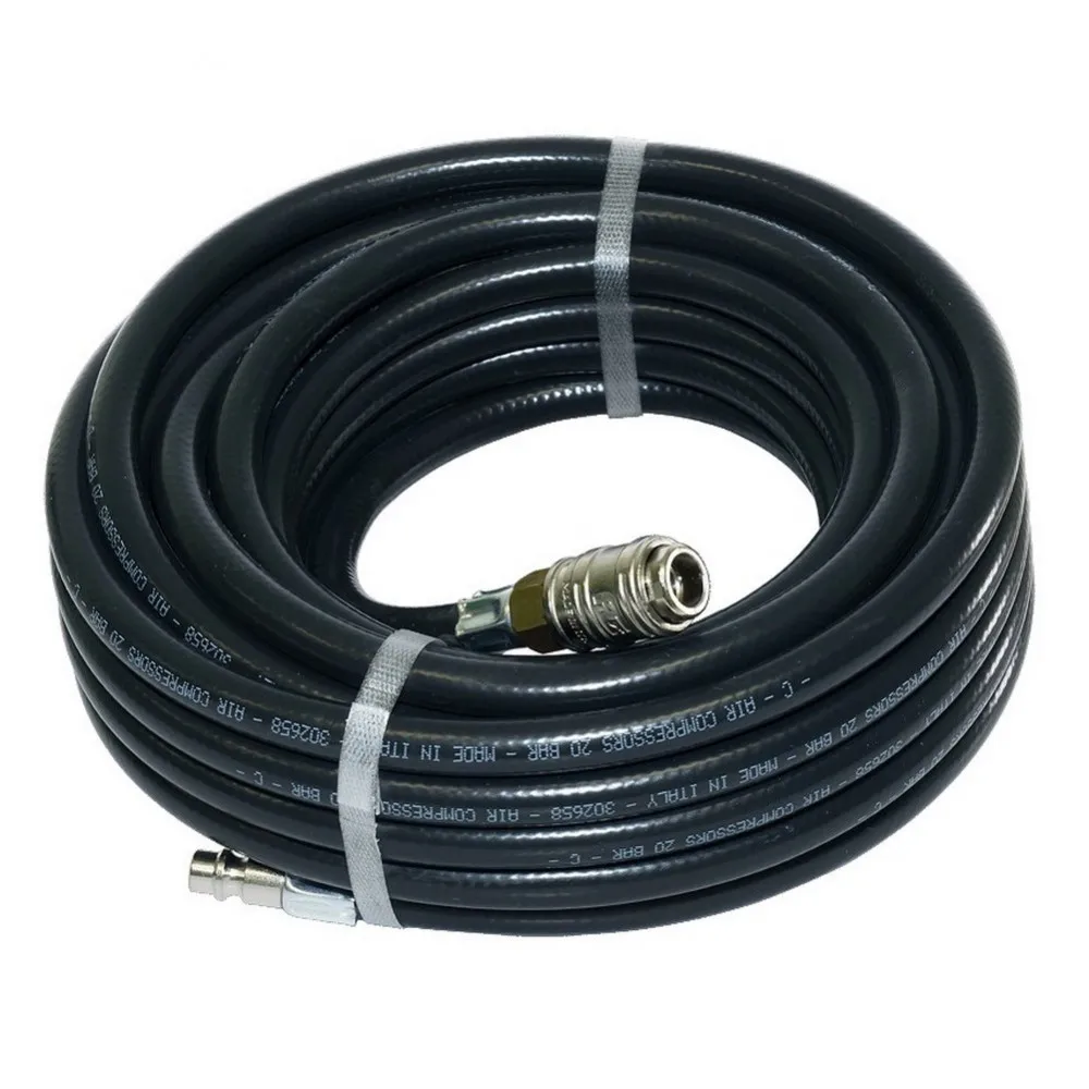 Шланг FUBAG с фитингами рапид маслостойкая термопластичная резина 20бар 8x13мм 10м