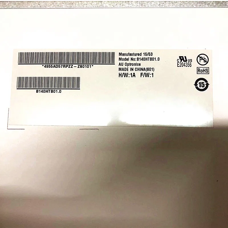 

Экран для ноутбука 14,0 дюйма B140HTB01.1, ЖК-экран с сенсорной сборкой, eDP, 40 контактов, FHD 1920*1080, замена Блокнотной панели
