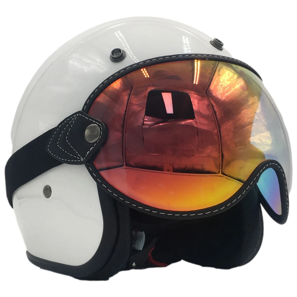 Винтажный мотоциклетный шлем солнцезащитные линзы Ветрозащитный УФ