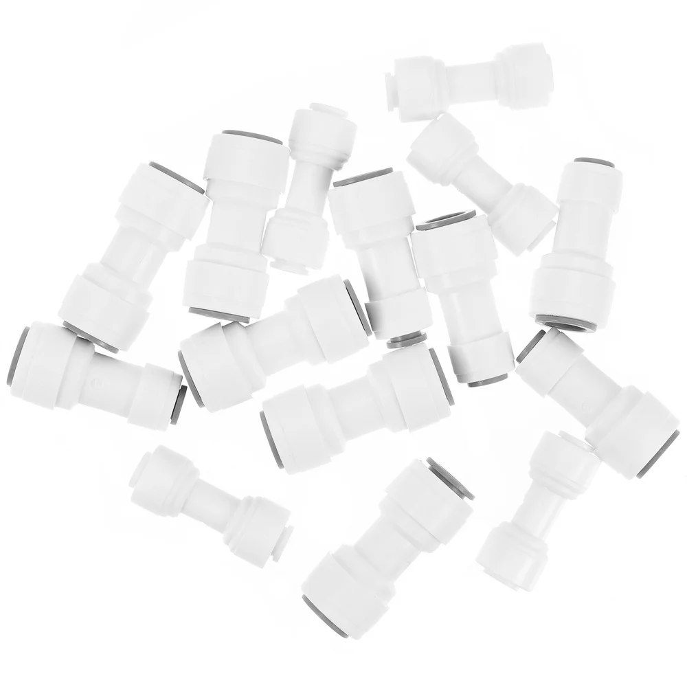 

15pcs Water Systems Purifiers Connectors Tube Quick Connector Pipe Fittings