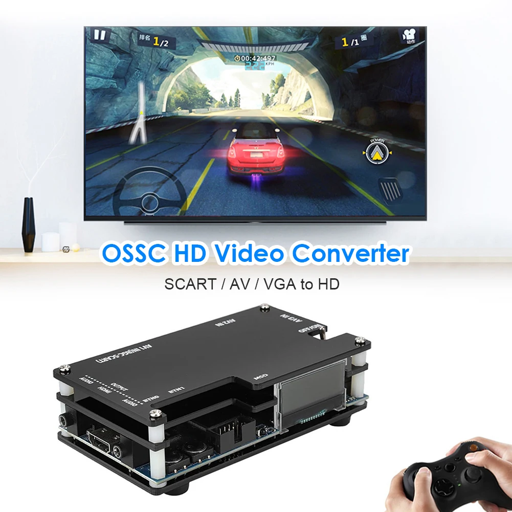 

OSSC HDMI-compatible Converter Kit for Retro Game Console Open Source Scan Converter for PS 2 1 Xbox Sega Atari