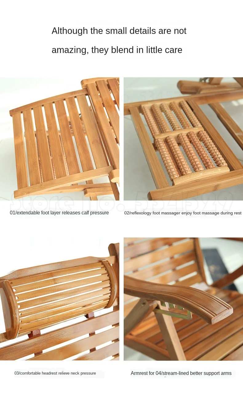 1B бамбуковый складной кресло-качалка балкон домашний досуг ленивый стул для