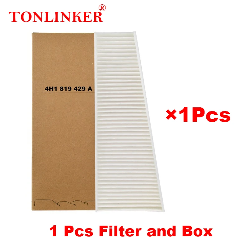 

TONLINKER Внешний салонный фильтр 4H 1819429 A для Audi A8 S8 3rd D4 2009-2013 2014 2015 2016 2017 2018 все модели автомобильных аксессуаров