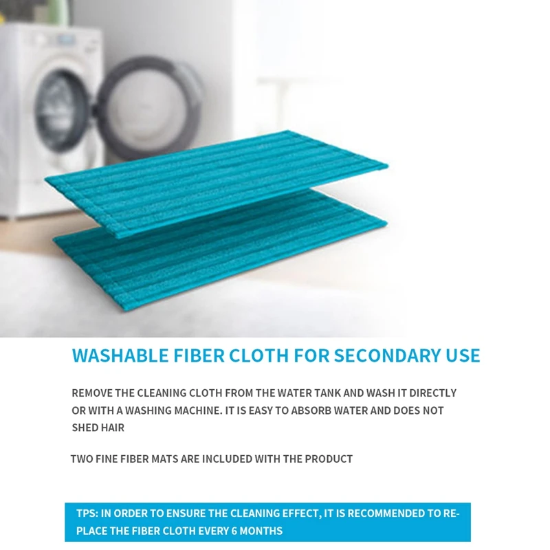 

4Pack Mop Cloths for Vacuum Cleaner PowerPro FC6400 FC6401 FC6402 FC6404 FC6405 FC6407 FC6408 FC6409 Mop Pad