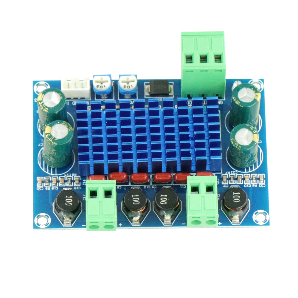 Высокомощный цифровой усилитель мощности платы Hi-Fi 2*120 Вт XH-M572 TPA3116D2 шасси специальный штекер Вход 5 в 24 в 28 в выход 120 Вт
