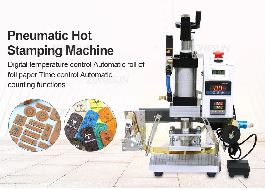 ZONESUN ZS-QS90 Pneumatic Hot Stamping Machine