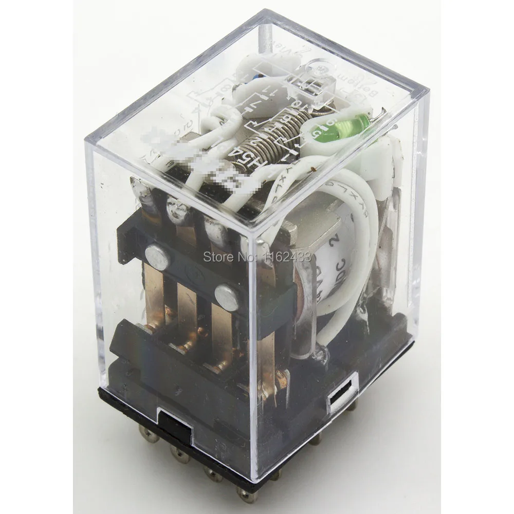 HH54PL DC 24V электромагнитное реле со светодиодным индикатором HH54P MY4 серии 24VDC HH54P-L MY4NJ
