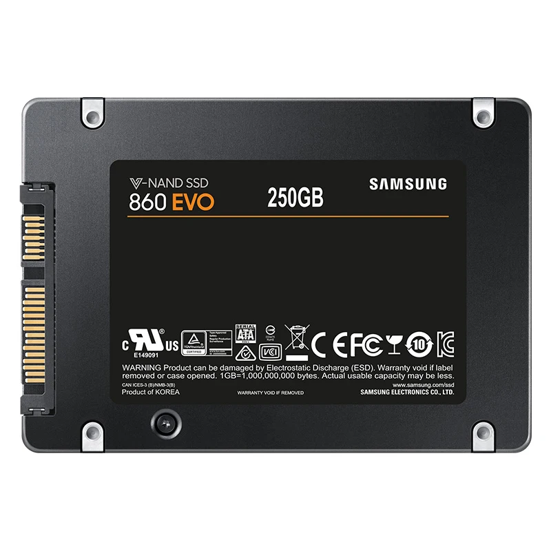 SAMSUNG 860EVO SSD 500 Гб Внутренний твердотельный накопитель 1 ТБ жесткий диск 250 SATA3 2 5